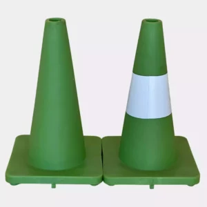 45cm Soft Green Road Cones (Safety Cones) | Venture Plastics Distributors