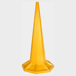 Yellow 1.8m Safety Cones | Plastics Manufacturing | Venture Plastics